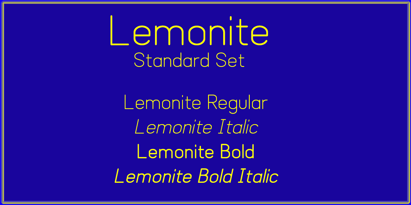 Example font Lemonite #1