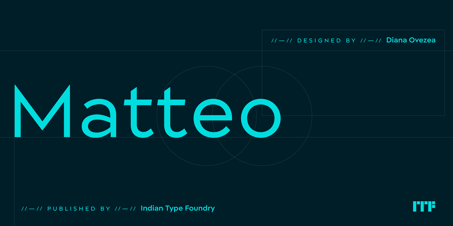 Example font Matteo #1