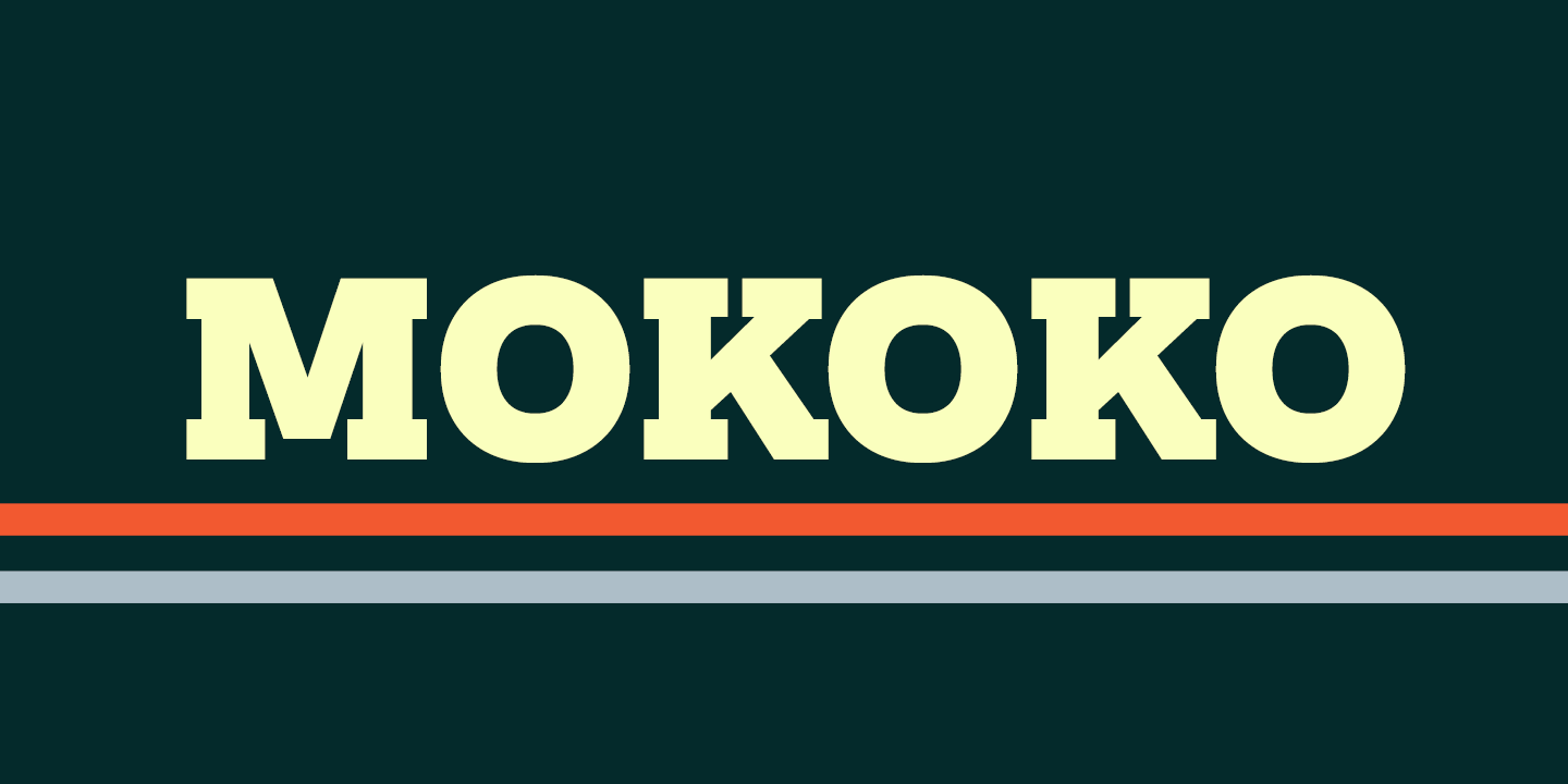 Example font Mokoko #1