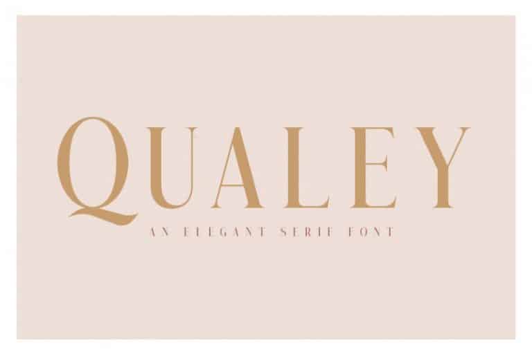 Example font Qualey #1