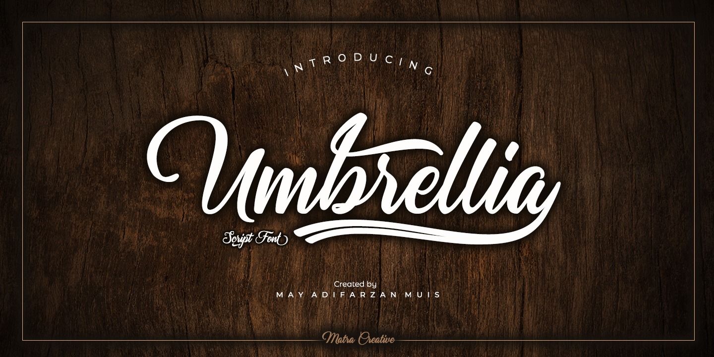 Example font Umbrellia #1
