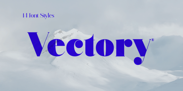 Example font Vectory #1