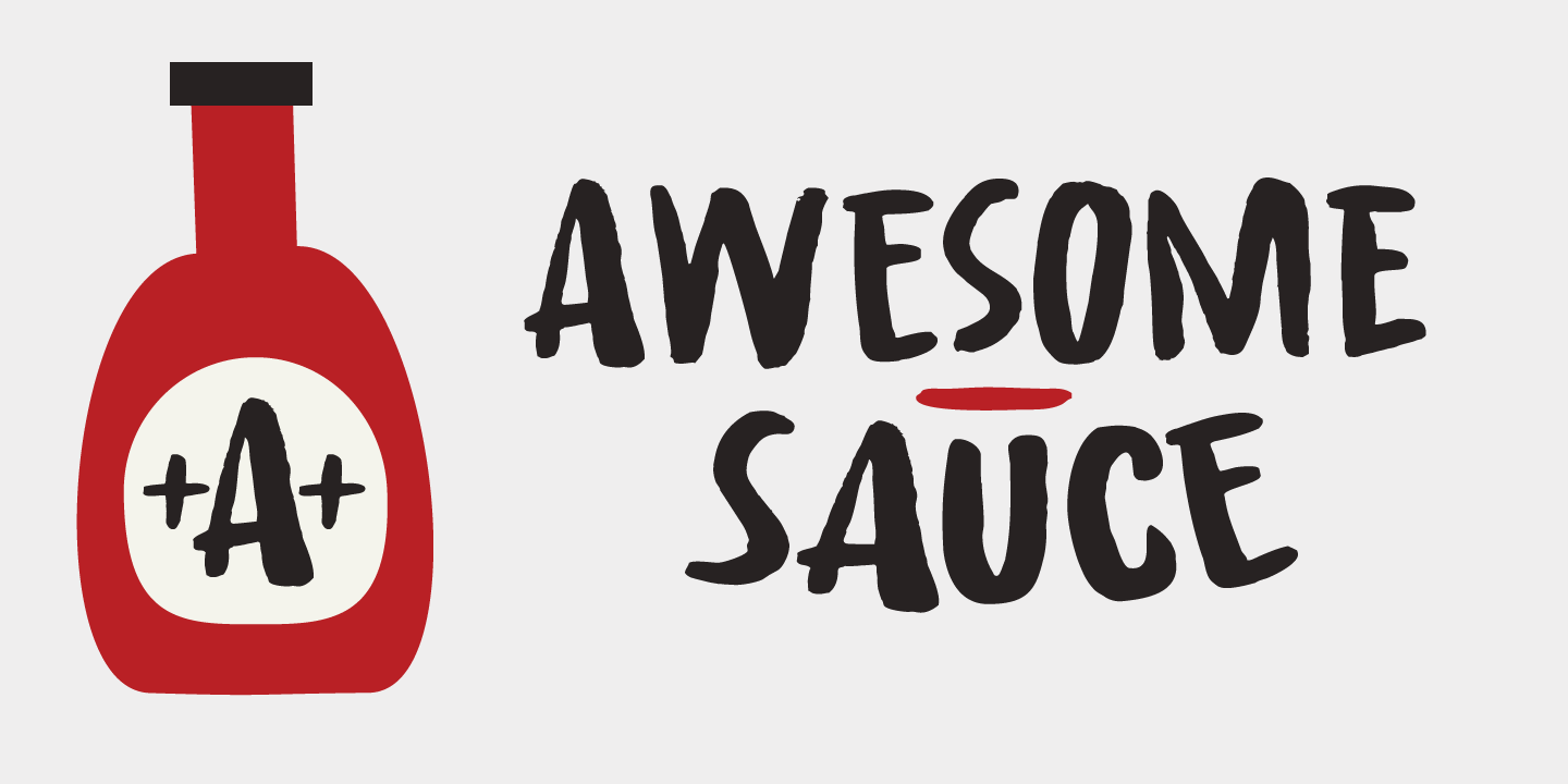 Example font Awesome Sauce #1