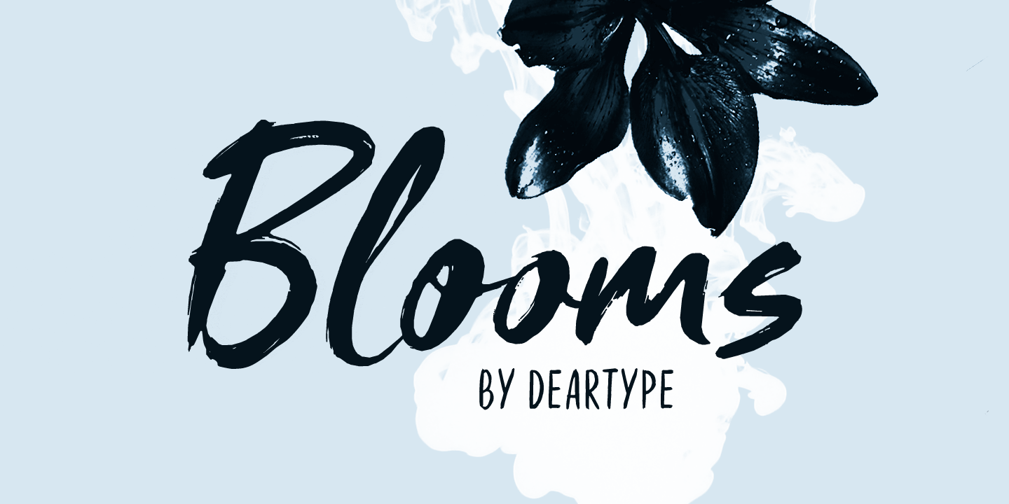 Example font Blooms #1