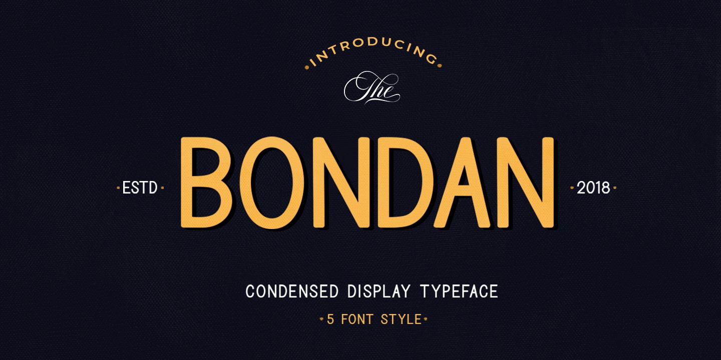Example font Bondan #1