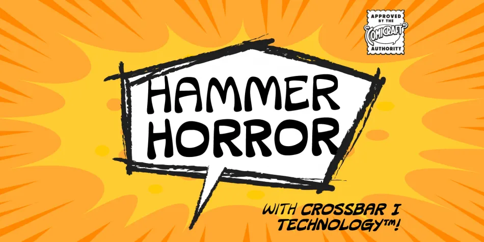 Example font CC Hammer Horror #1