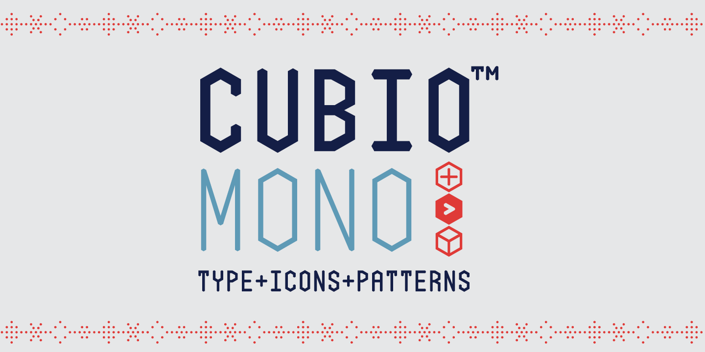 Example font Cubio Mono #1