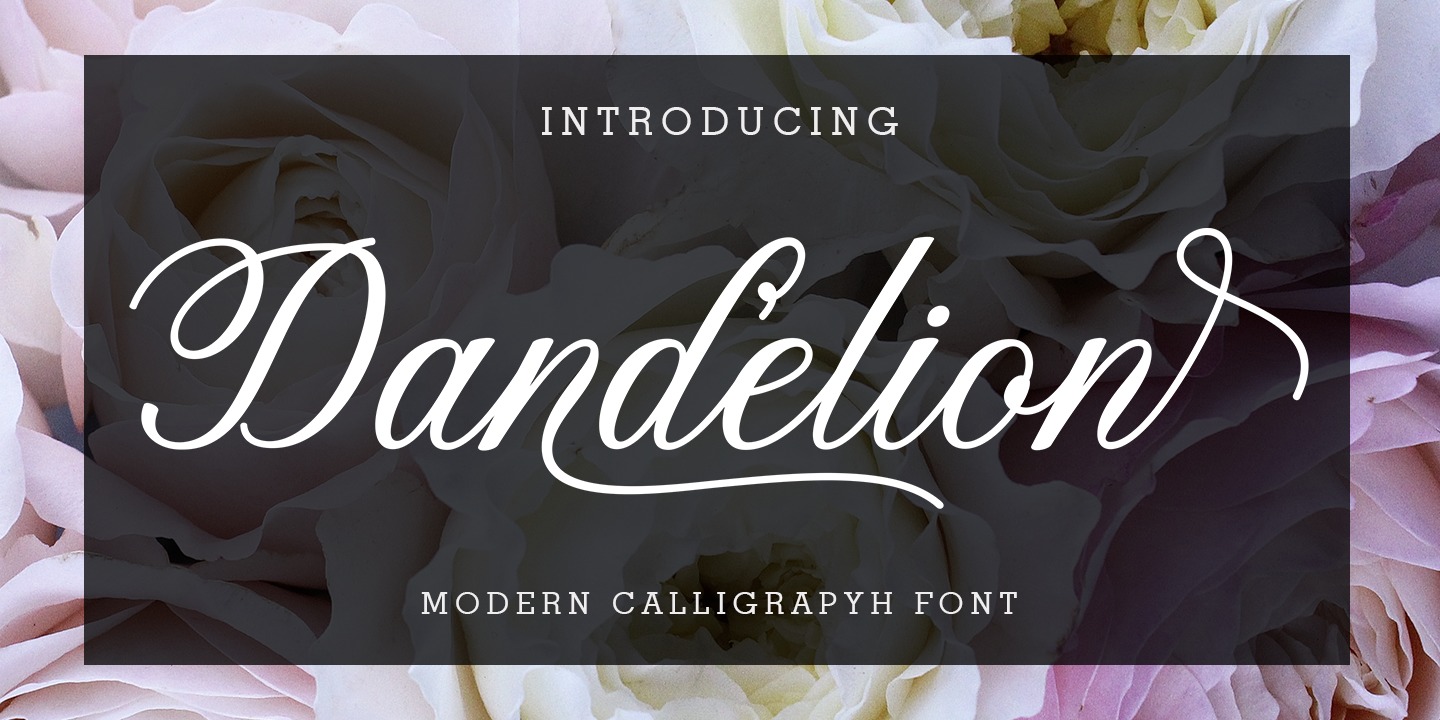 Example font Dandelion Script #1