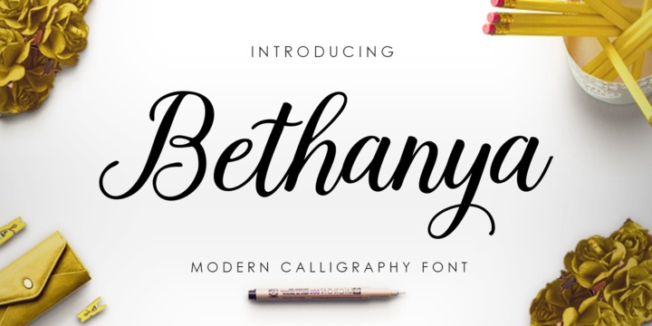 Example font Bethanya #1