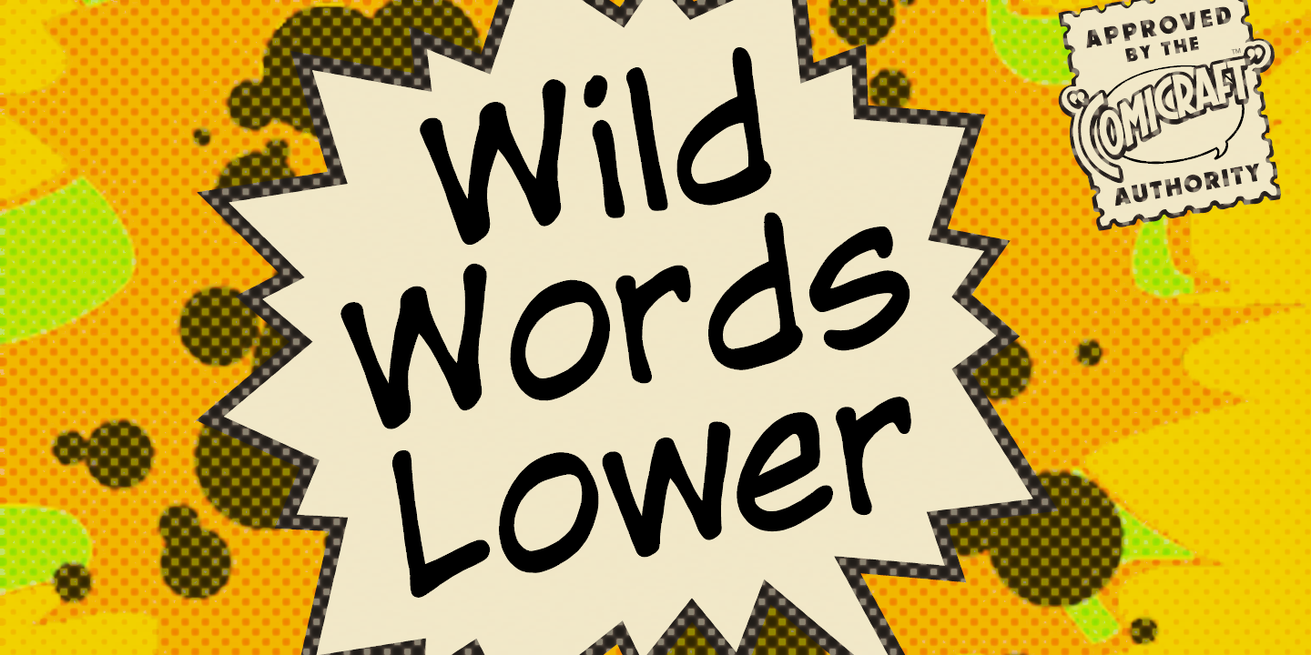 Example font WildWords Lower #1