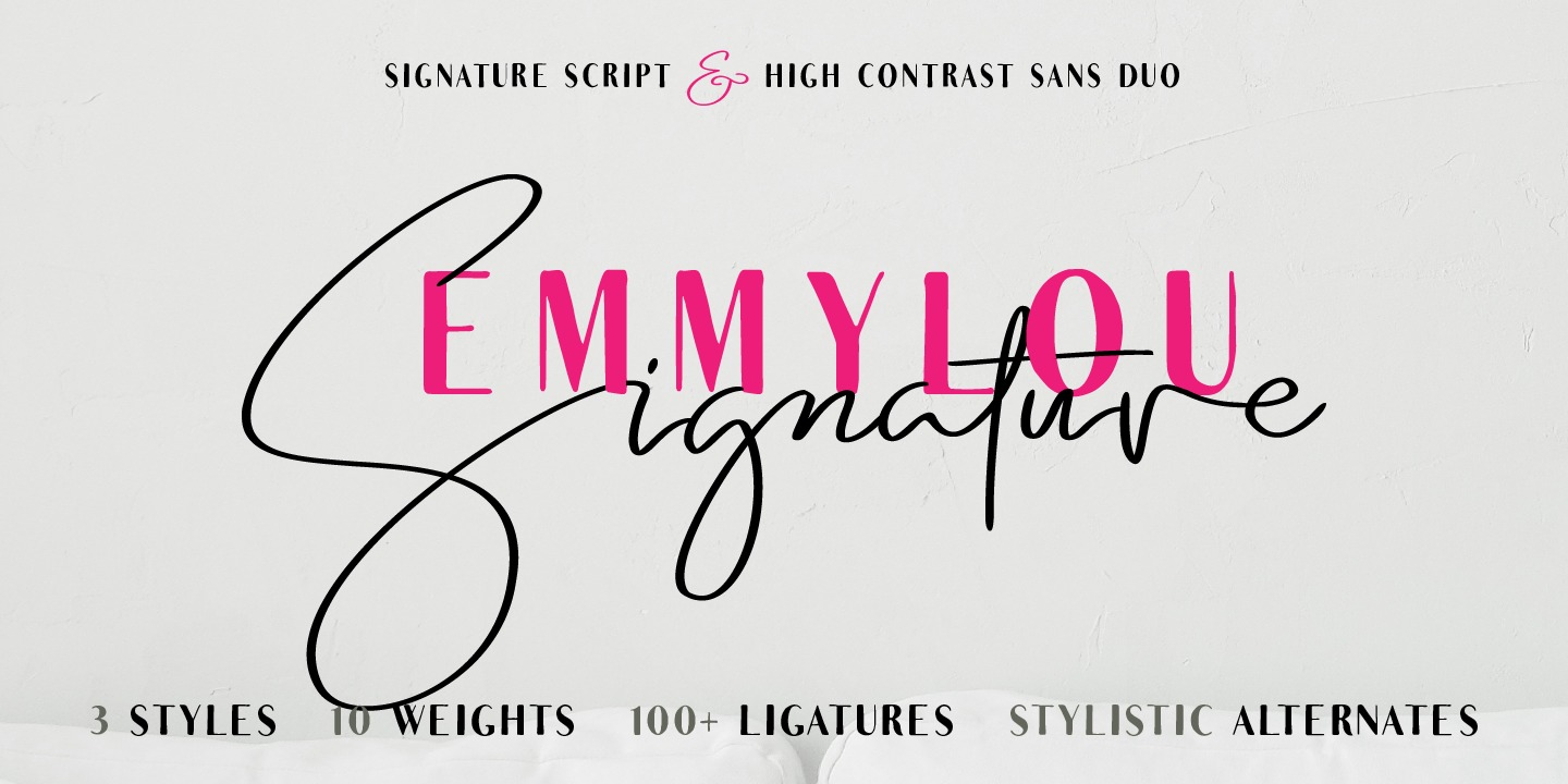 Example font Emmylou #1
