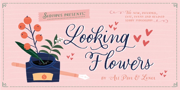Looking Flowers Font