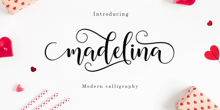 Example font Madelina Script #1
