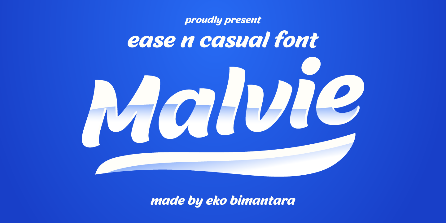 Example font Malvie #1