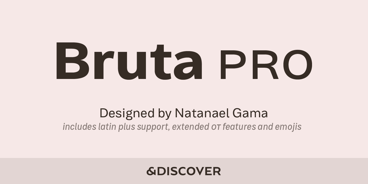 Bruta Pro Extended Font