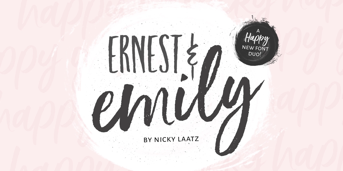 Example font Ernest and Emily #1