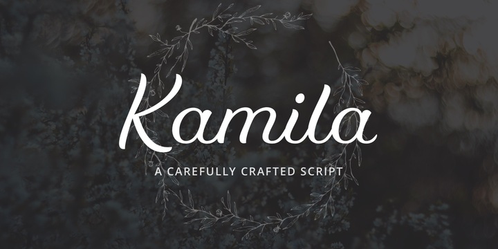 Example font Kamila #1