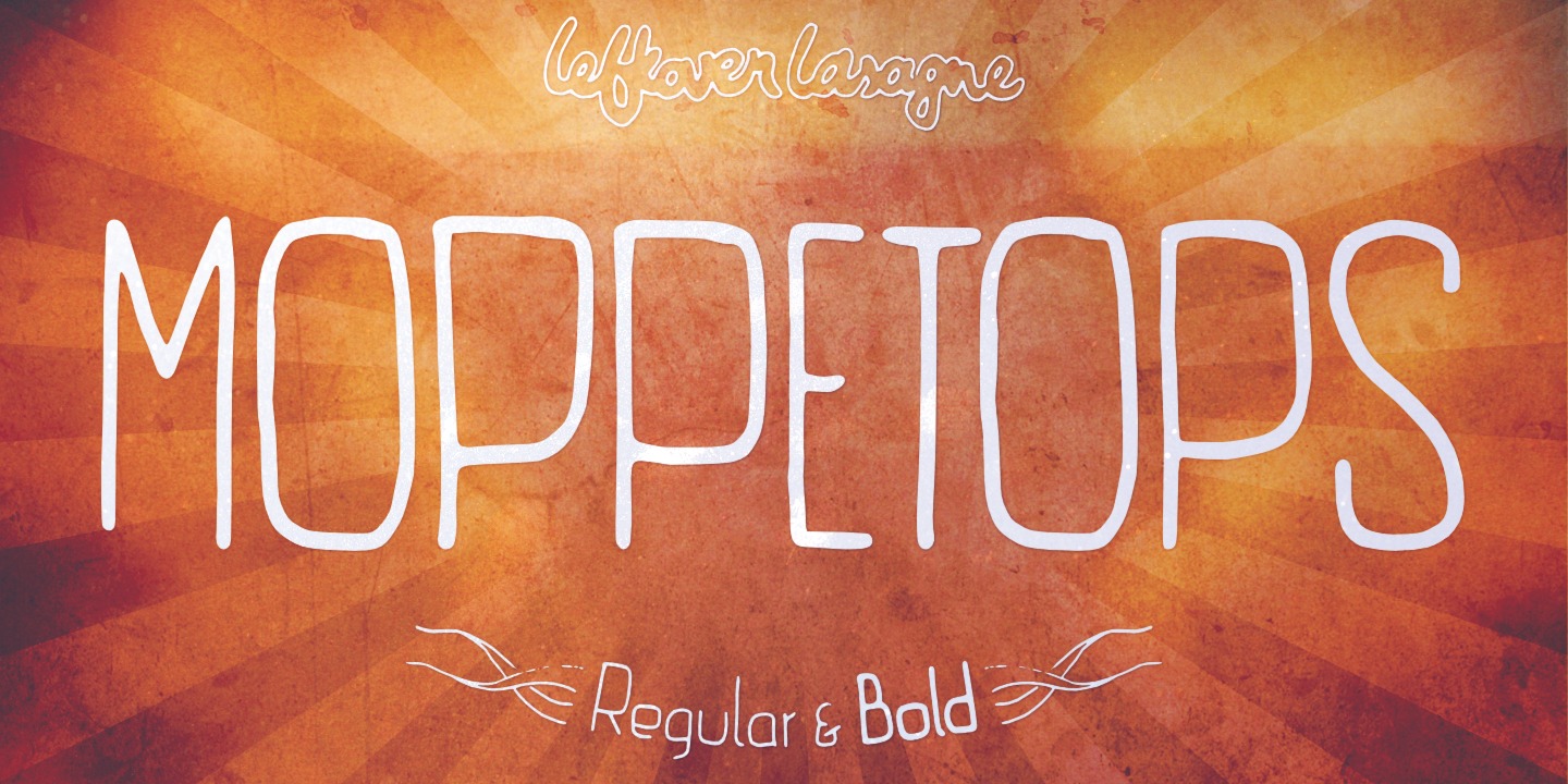 Example font Moppetops LL #1