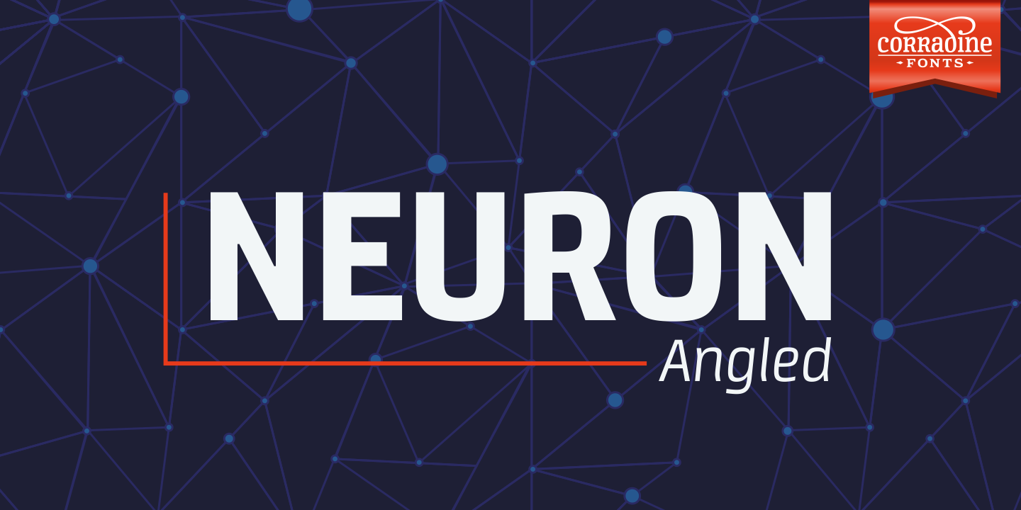 Example font Neuron Angled #1