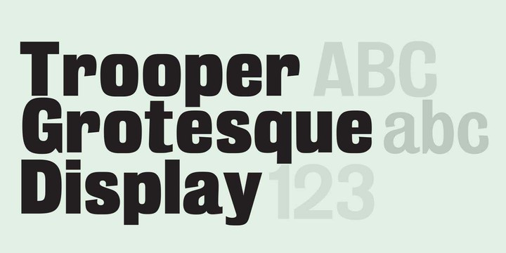Trooper Grotesque Font