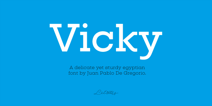 Example font Vicky #1