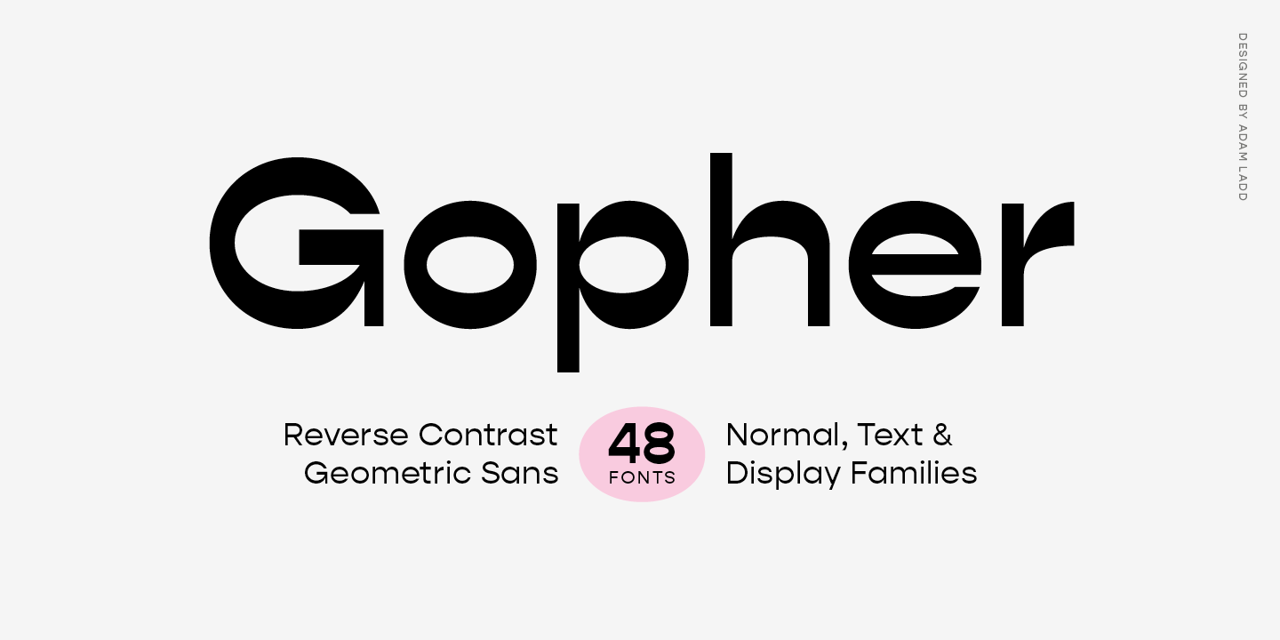 Gopher Display Font