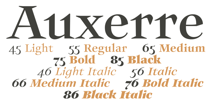 Example font Auxerre #1