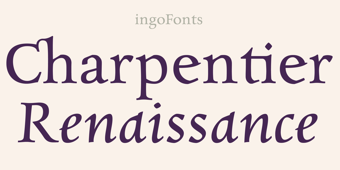 Charpentier Renaissance Pro Font