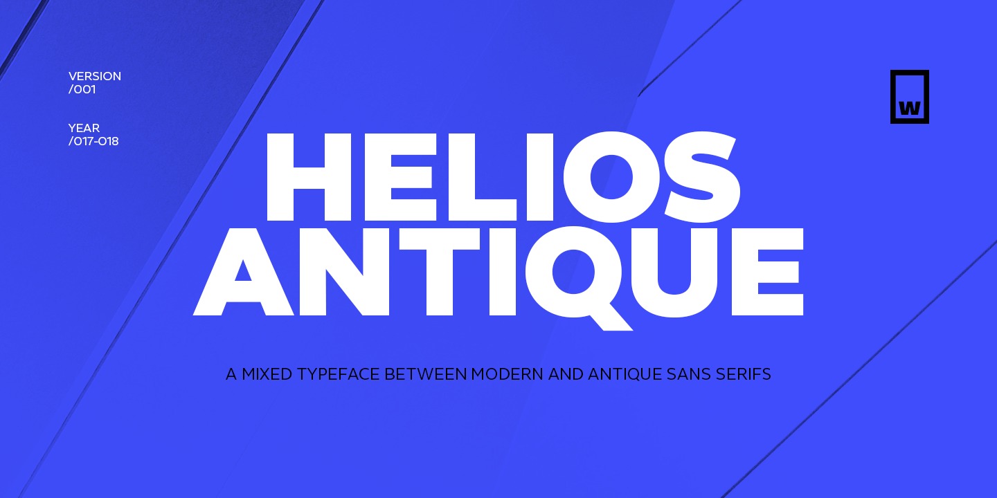 Example font Helios Antique #1