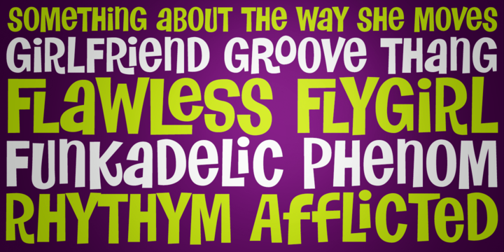 Example font Flawless Flygirl PB #1