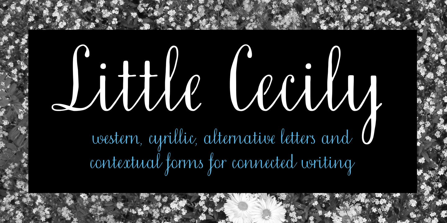 Example font Little Cecily #1
