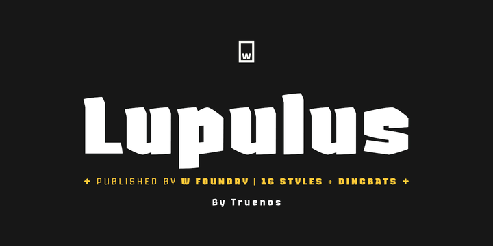 Example font Lupulus #1