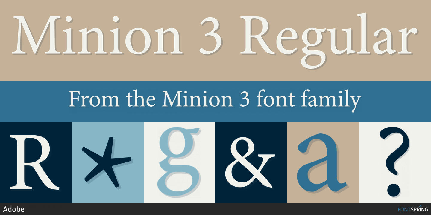 Example font Minion 3 #1