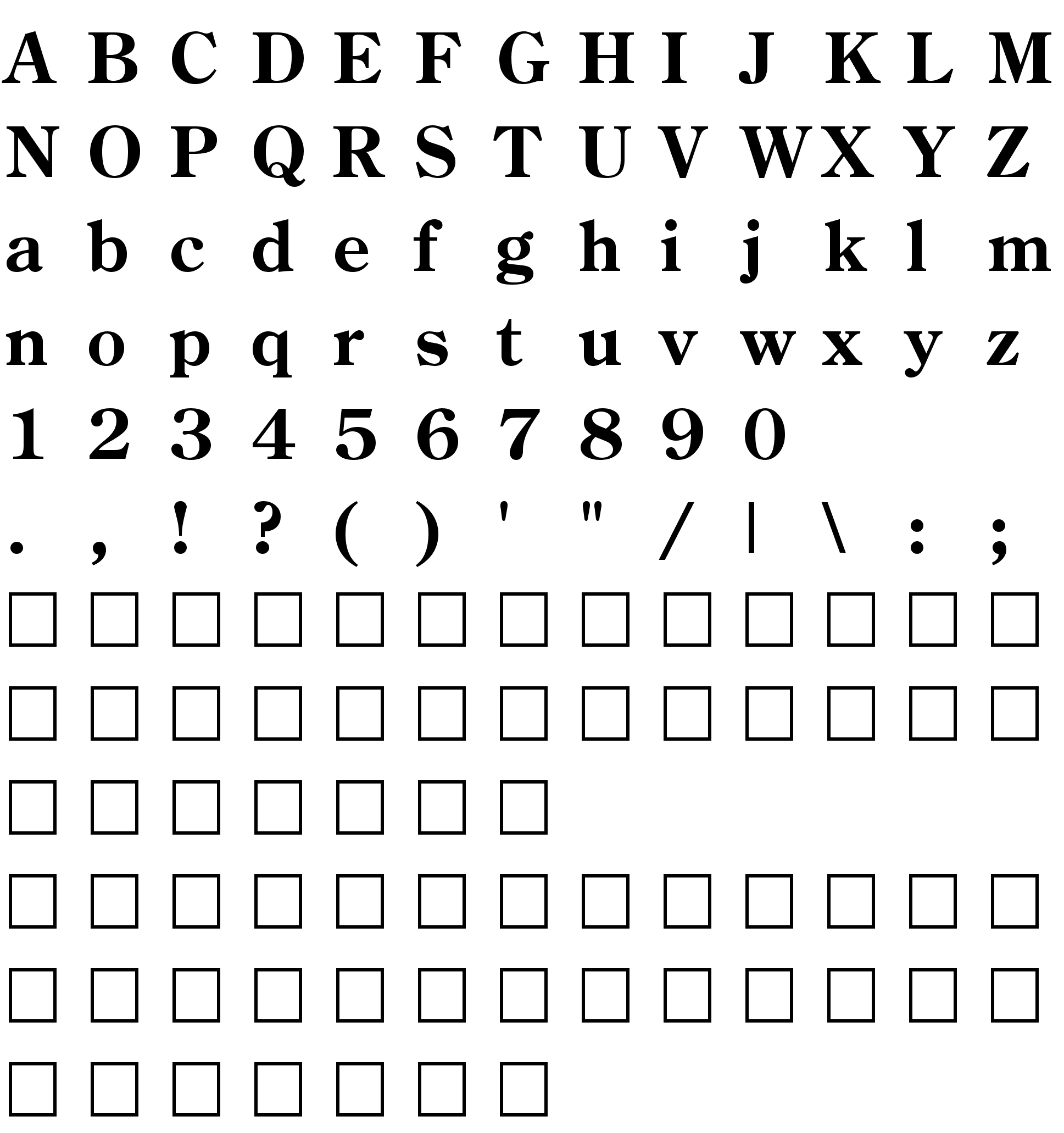 Century Supra C3 Font