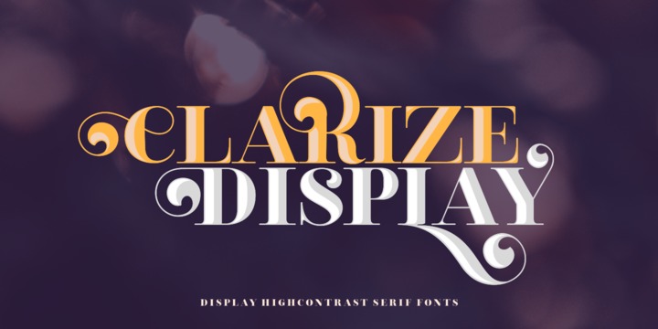 Clarize Display Font
