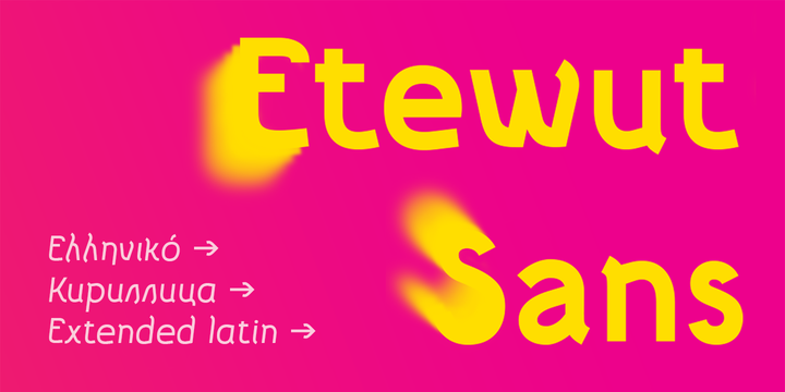 Etewut Sans Font