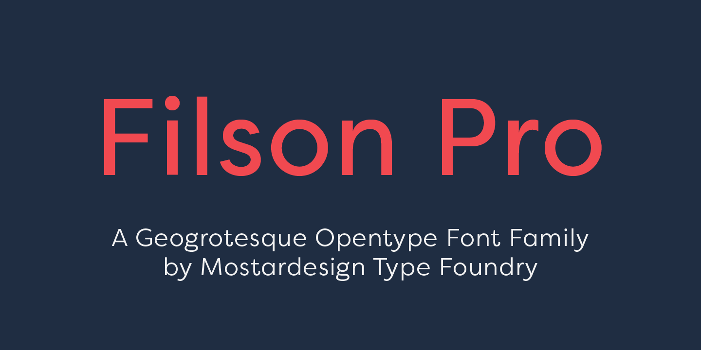 Example font Filson Pro #1
