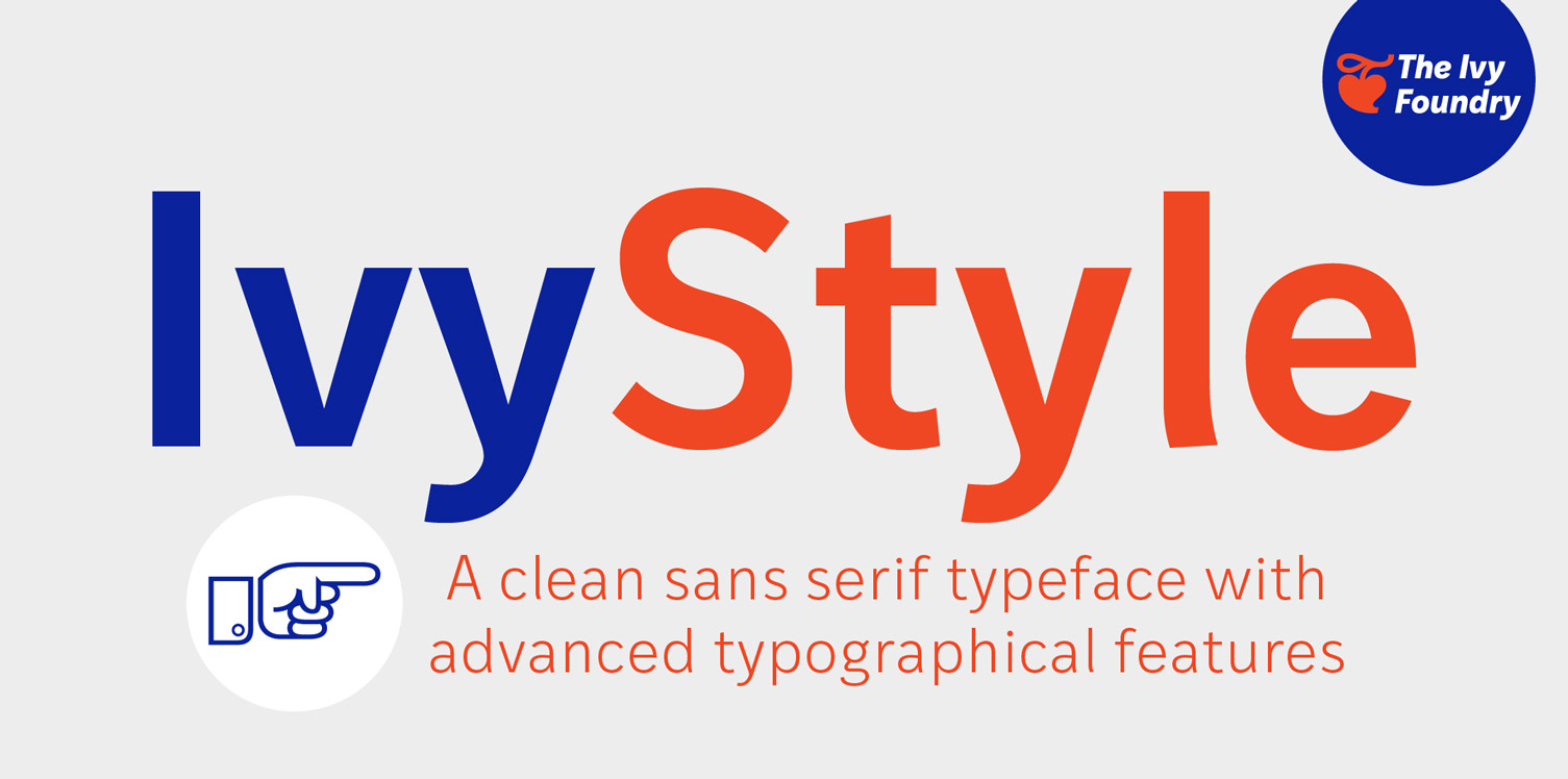 Example font Ivy Style Sans #1