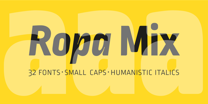 Example font Ropa Mix Pro #1