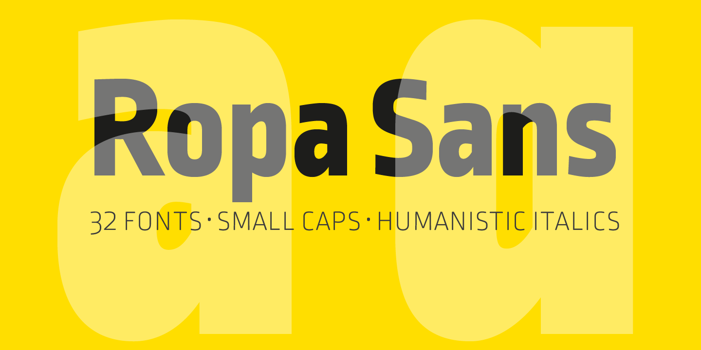 Example font Ropa Sans Pro #1
