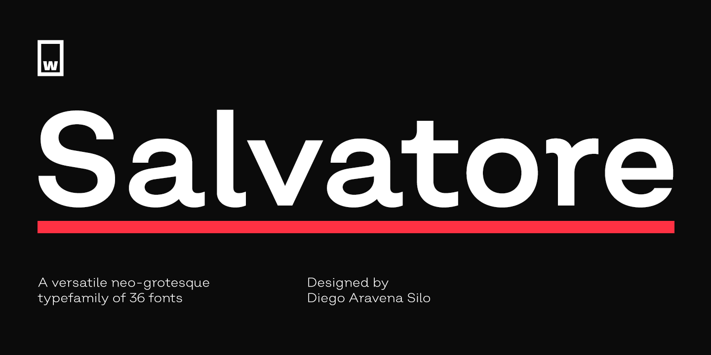 Example font Salvatore #1