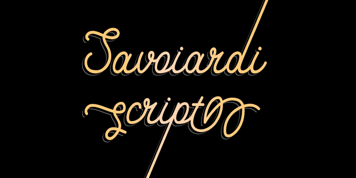 Savoiardi Font