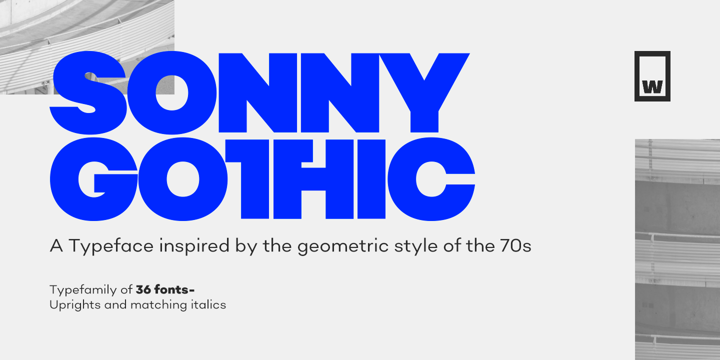 Example font Sonny Gothic #1
