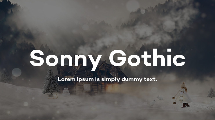 Example font Sonny Gothic Cond #1