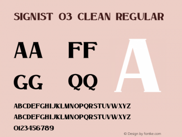 Example font Signist #1