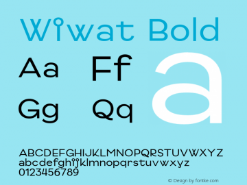 Example font Wiwat #1