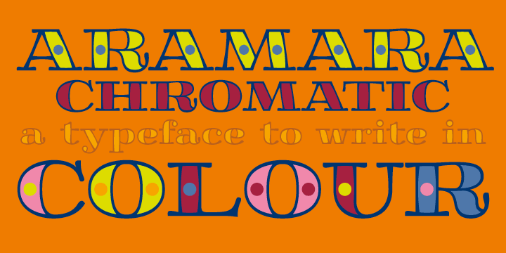 Aramara Chromatic Font