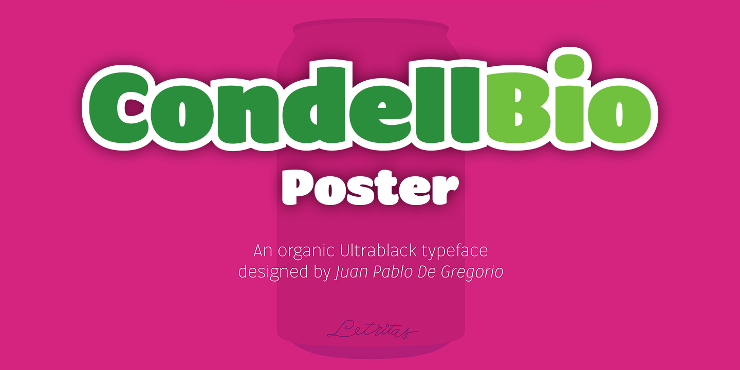 Example font Condell Bio Poster #1