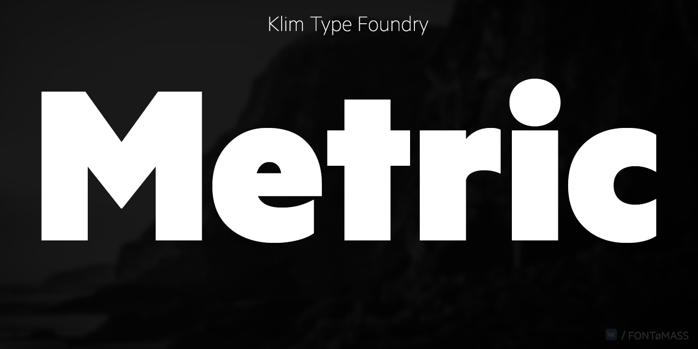 Metric Font