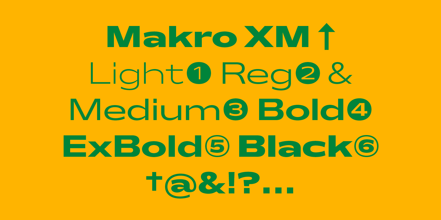 Example font Makro XM #1